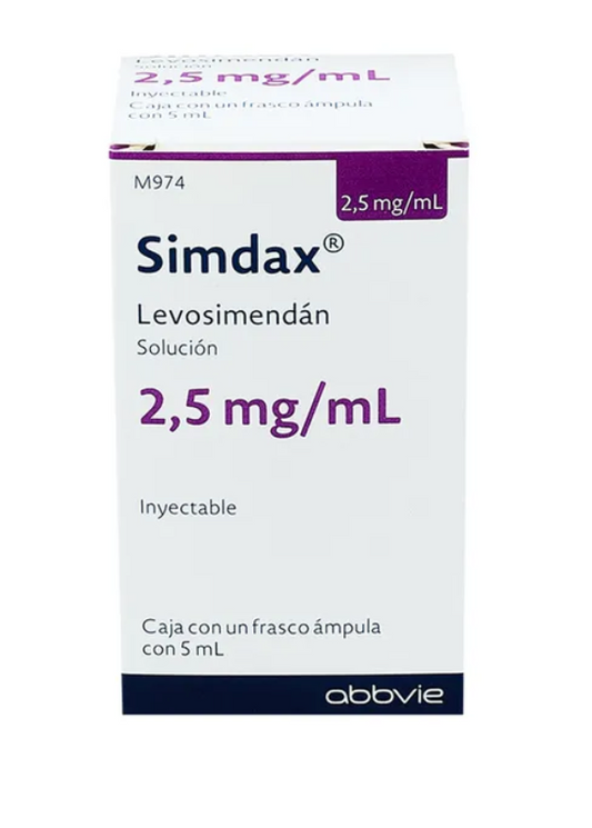 SIMDAX LEVOSIMENDAN 2.5 MG/ML 1 FAM C/5 ML