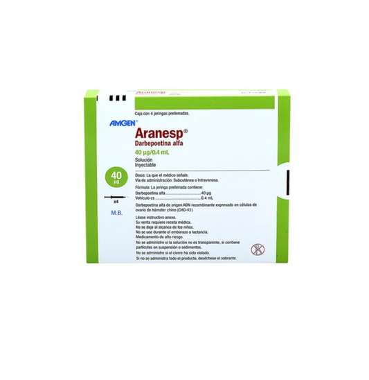 ARANESP DARBEPOETINA ALFA 40MCG/0.3ML JPRELL CAJ C/4