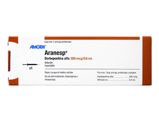 ARANESP DARBEPOETINA ALFA 300MCG/0.6ML JPRELL CAJ C/1