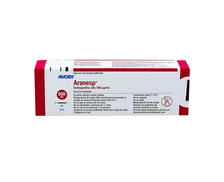 ARANESP DARBEPOETINA ALFA 500MCG/1ML JPRELL CAJ C/1