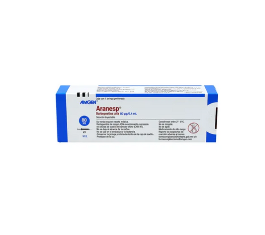 ARANESP DARBEPOETINA ALFA 80MCG/0.4ML JPRELL CAJ C/1