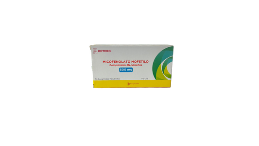 ACIDO MICOFENOLICO HETERO 500 MG COMP CAJ/50
