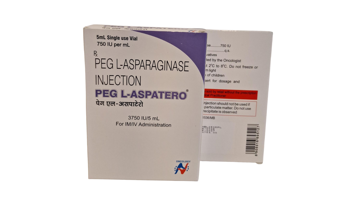 PEG L-ASPATERO PEGASPARGASA 3750 UI/5 ML CAJ/1 FAM