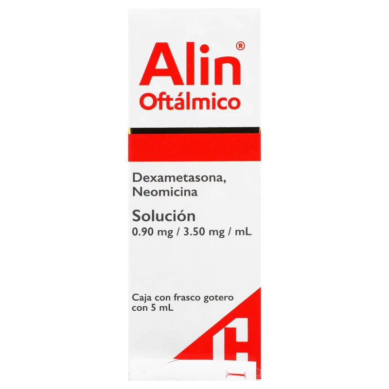 ALIN OFTALMICO DEXAMETASONA/ NEOMICINA 0.90MG/ 3.5 MG/ ML CAJ/1 GTRO 5 ML