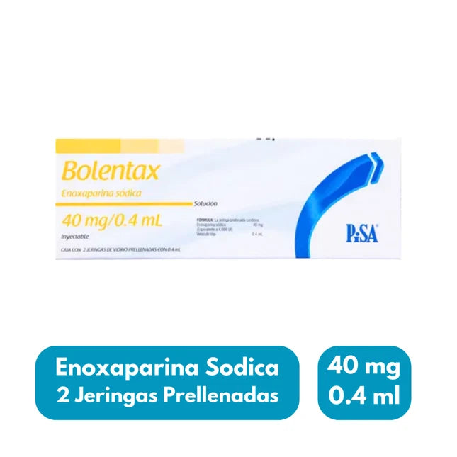 BOLENTAX Enoxaparina Sódica 40 mg/ 0.4 ml caj/ 2 JGP
