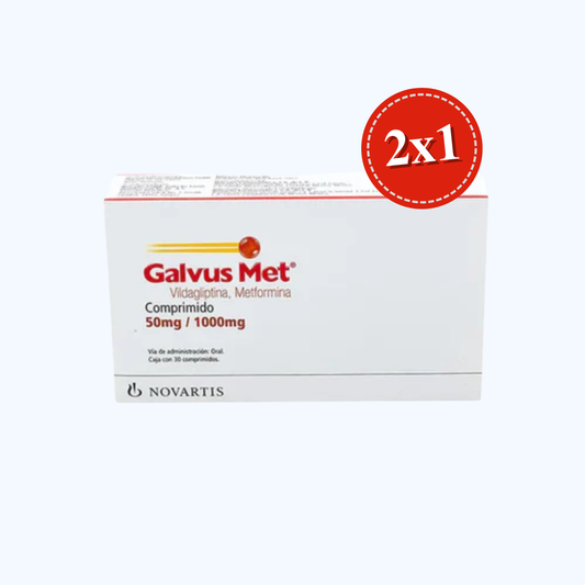 GALVUS MET  VILDAGLIPTINA/METFORMINA 50 MG/1000 MG COM CAJ C/30