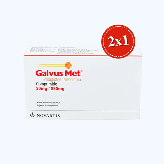 GALVUS MET  VILDAGLIPTINA/METFORMINA 50 MG/850 MG COM CAJ C/60