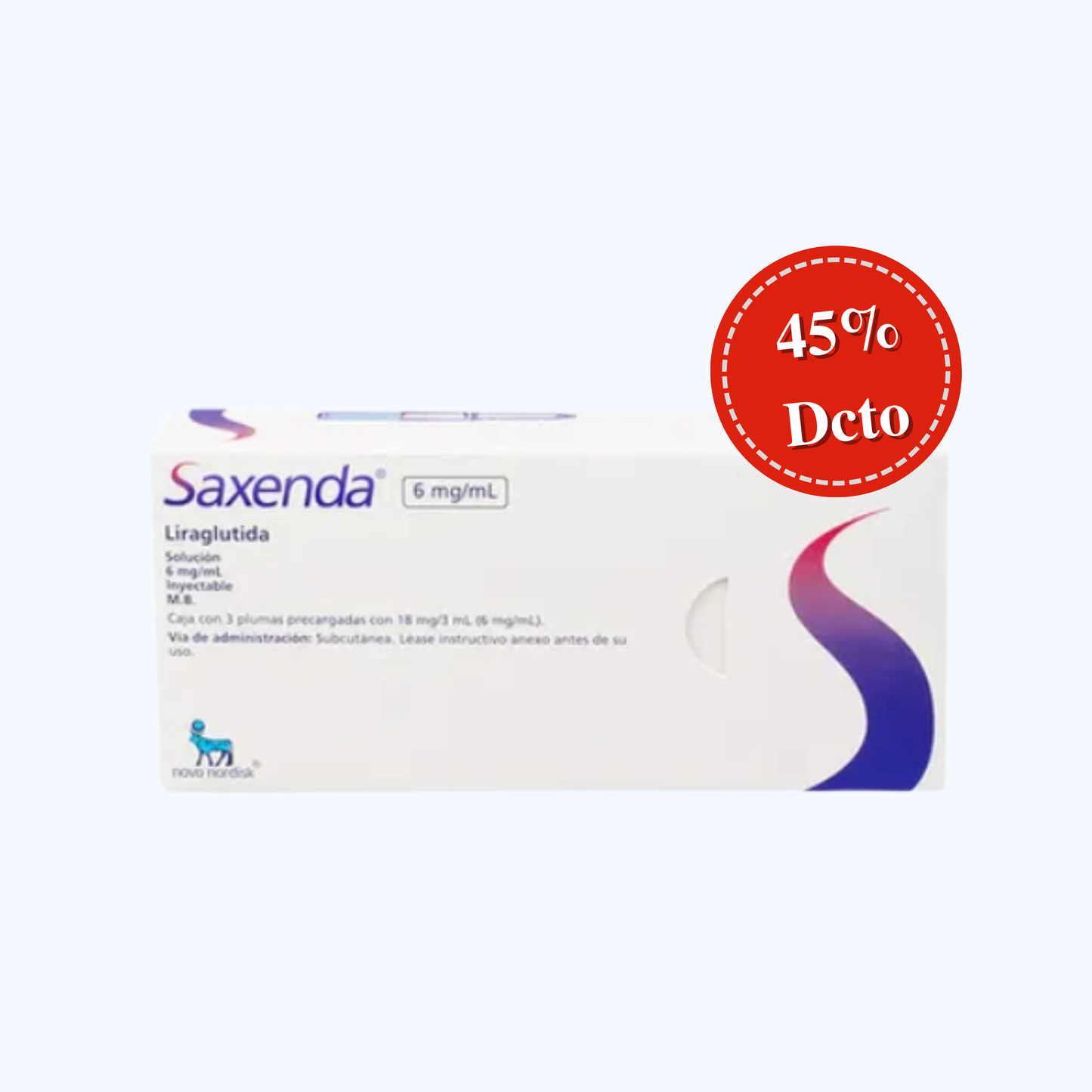 SAXENDA LIRAGLUTIDA 6MG/ML 3 PLP C/3ML
