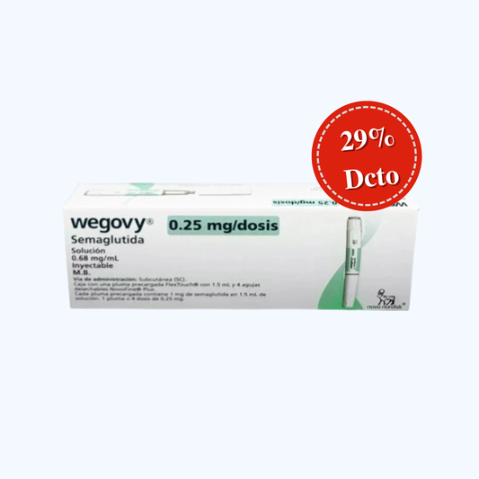 WEGOVY SEMAGLUTIDA 0.25 MG/DOSIS  1 JPLL 4 DOSIS