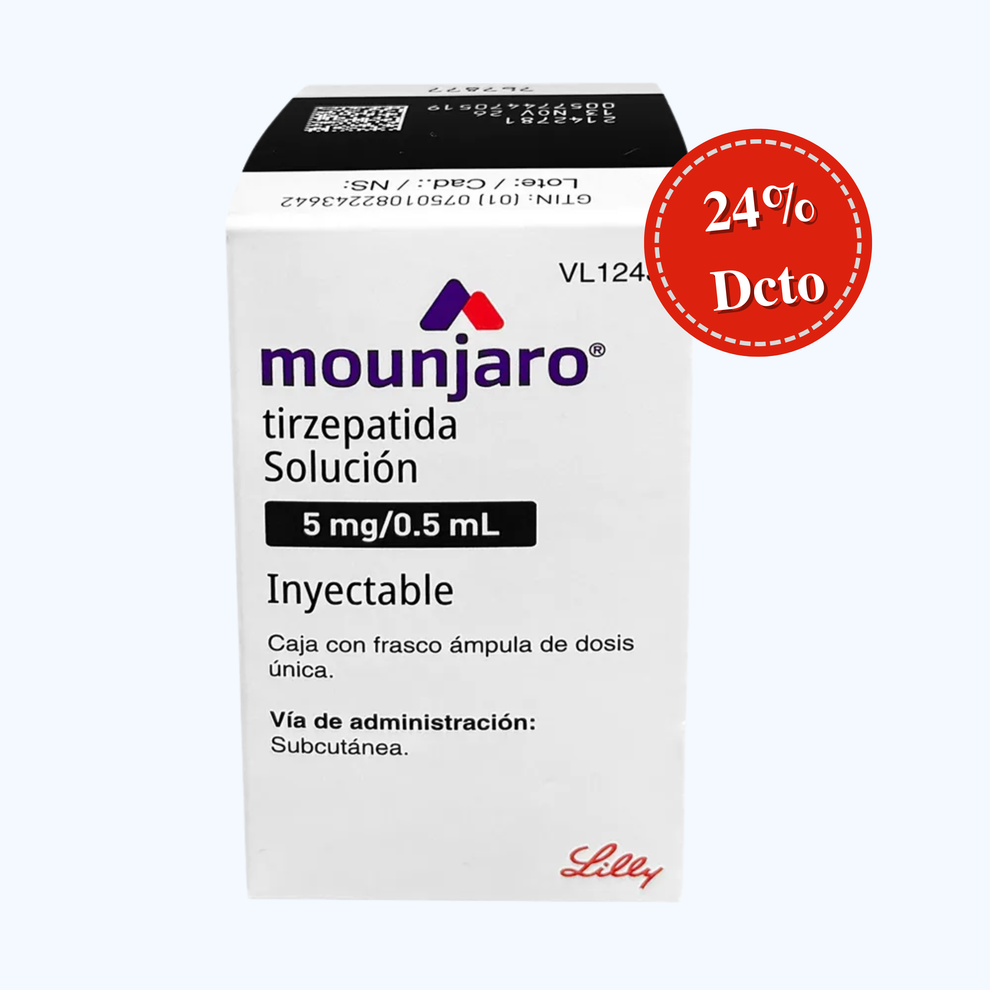 MOUNJARO TIRZEPATIDE 5 MG/0.5 ML SOL INY 1FAM – Farmacias Hernández Sante