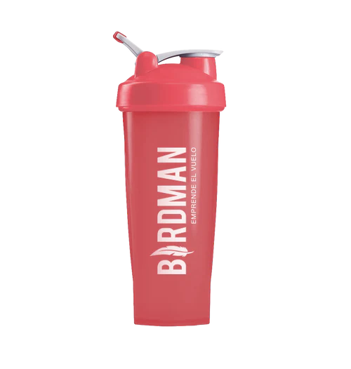 Botella Shaker Birdman rosa 1 pieza