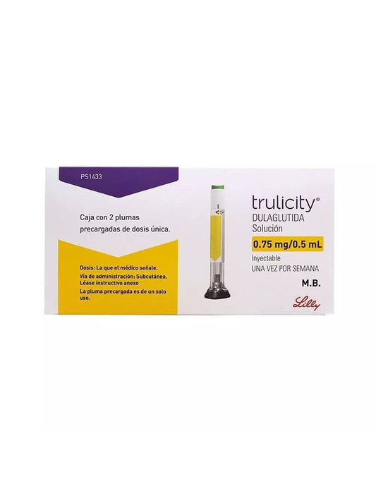 TRULICITY DULAGLUTIDA 0.75MG/ 0.5 ML CAJ/2 JGP