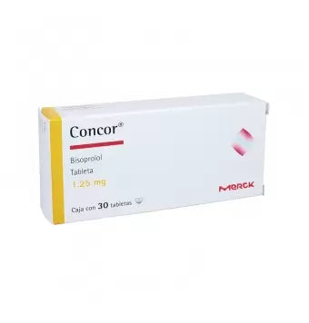 CONCOR BISOPROLOL 1.25 MG. CAJA C/30 TAB