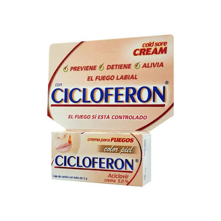 CICLOFERON CMA. ACICLOVIR COLOR PIEL 5% CAJ/2 G.