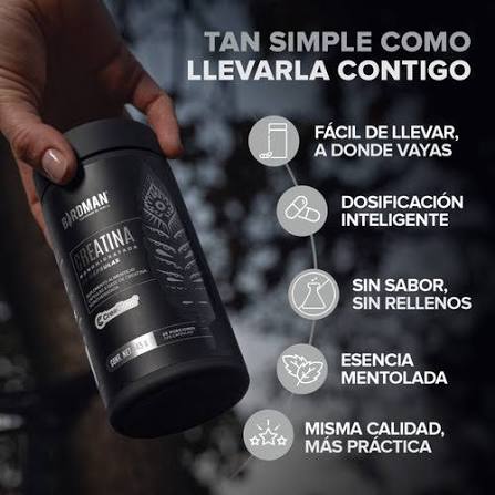 Creatina Monohidratada en Cápsulas 350 cápsula