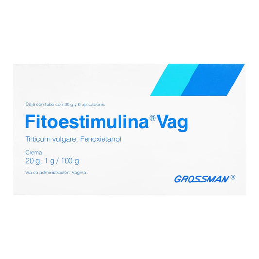 FITOESTIMULINA VAGTriticum vulgare / Fenoxietanol  20 GR/ 1 GR / 100 GR TUBO CON 30 GRS Y 6 APLICADORES