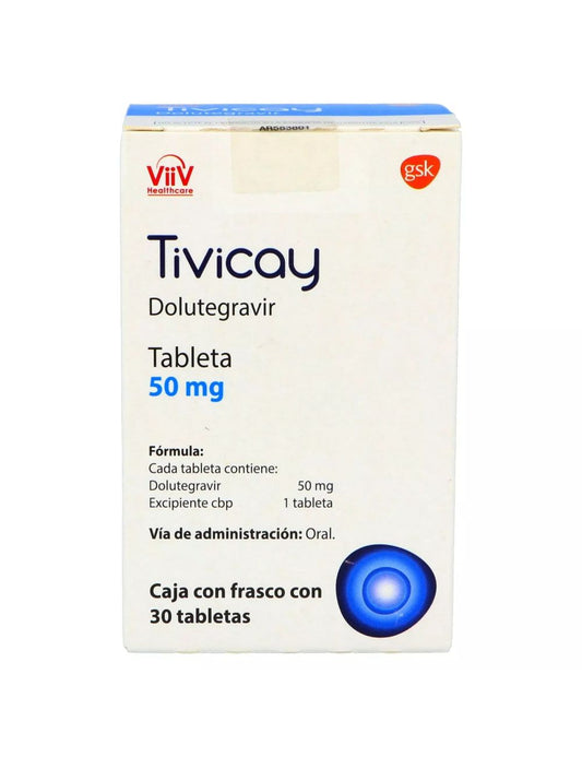 TIVICAY DOLUTEGRAVIR 50 MG CAJ/30 TABS